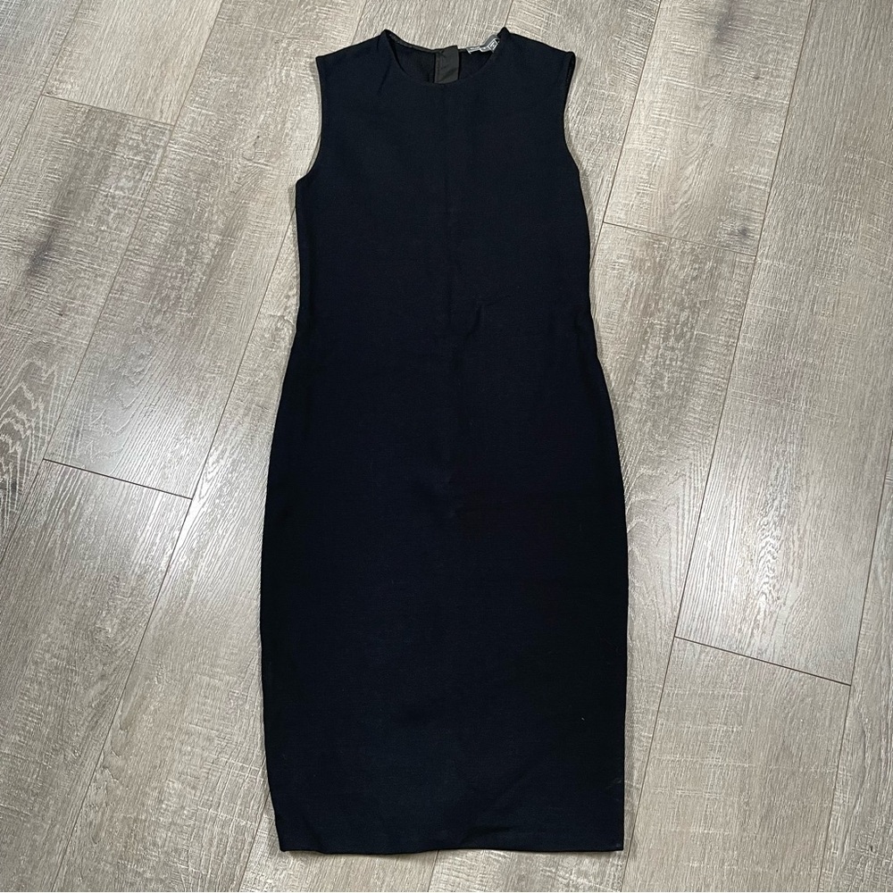 VINCE MIDI Dress Black Size S
